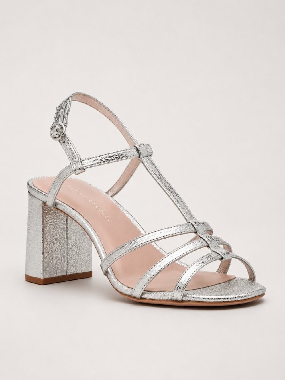 Loeffler Randall Women's Silver Elena Heeled Sandal